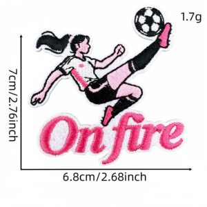 Pink soccer patch #6