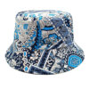 oly-77f7c3b9901c94deaa1ff24d39b4d268 Wholesale Paisley Print Color Block Double Sided Bucket Hat Casual Sun Hat for Women