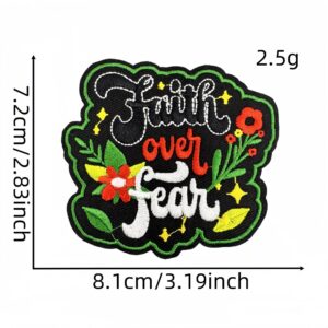 Colorful english word cloth sticker 4#