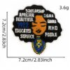 oly-781b903de14898a9f8dddf05b5e4b690 Wholesale Embroidered Black Girl Alphabet Patch - Iron-on DIY Clothing Accessory