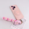 oly-7835394fc79f7b45684652987ed846a6 Wholesale Handmade Beaded Phone Lanyard and Bag Charm Pink Star Flower Design for Everyday Wear Fashion Accessory