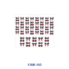 oly-784231f527aea7904edee0e4e4dc8615 Wholesale 8pcs Bow & Cute Pattern Mini Cup Keychain Sticker