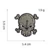 oly-784727cee97e9c484343674ccee7b2a0 Wholesale Polyester Thread Undead Skeleton Patch - Fashion Decorative Accessory for Boutique Gift