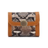 Wholesale PU Leather Retro Stitched Card Holder Wallet with Animal Pattern Fashion Accessory for Women
