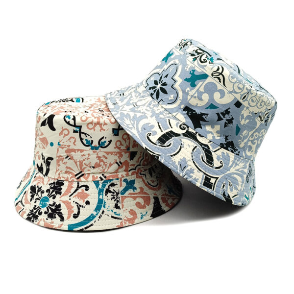 oly-786533581850ae354b85860530f75566 Wholesale Reversible Bohemian Bucket Hat Tie Dye Sun Hat for Men Women Stylish Outdoor Sunscreen Hat