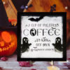 Wholesale Cute 3D Wooden Ghost Ornament Halloween Decorative Accent for Coffee Bar Table Decor
