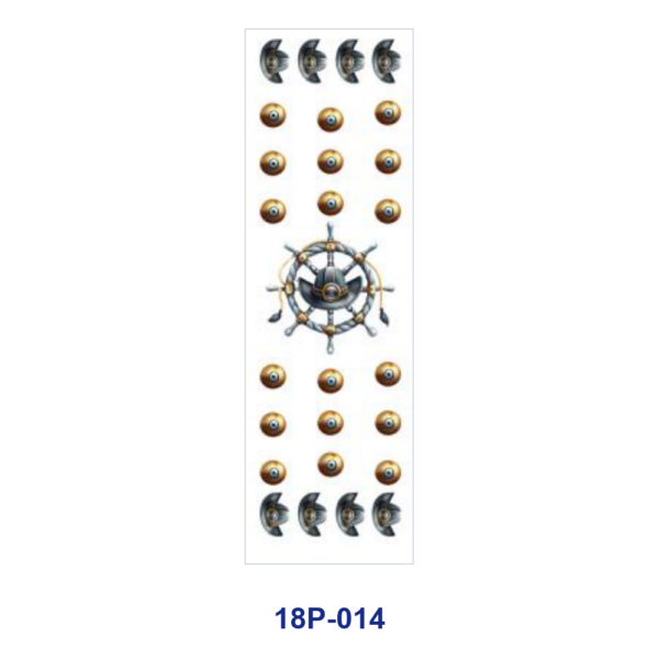 Wholesale 2/8/16pcs UV DTF Stickers Compass Anchor Pirate Ship Telescope Pattern Pen and Bookmark Stickers
