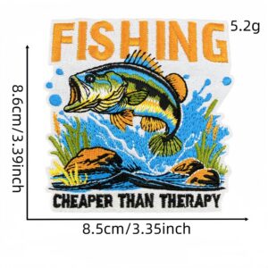 Fishing theme cloth sticker 1 #