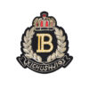 oly-78cc5e84158524b1e5d29161f0fc194d Wholesale 3D Embroidered Crown Bee Patch with Letter B for Towels Stylish DIY Accessory