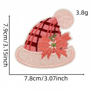 Pink christmas cloth sticker 12#