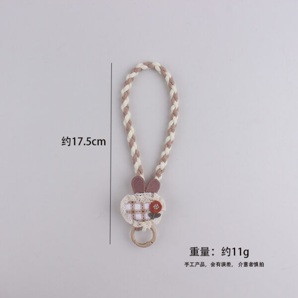 oly-78dae7cb7e4fc05cee5a54a2aae9b754 Wholesale Forest Rabbit Mushroom Silicone Keychain Wrist Strap Cute Gift for Girls