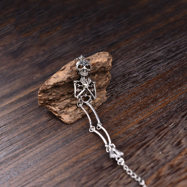 oly-78e161941ea3bd4a7ace3c8fbf1fadde Wholesale Gothic Skull Bracelet Antique Silver Unisex Anniversary Gift Jewelry Accessory