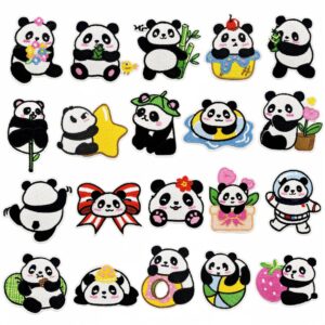 oly-78edc42cdf81c2ee84b2429c4ae2e53a Wholesale Cute Panda Embroidery Patch Iron-On Applique for Luggage Decor Gift