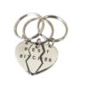Wholesale Broken Heart Keychain Pendant Fashion Accessory Christmas Gift for Couple