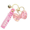 oly-78f926164339c99601027ec88c9e9c6b Wholesale Luminous Bow Bubble Bead Keychain Acrylic Car Key Accessory Gift