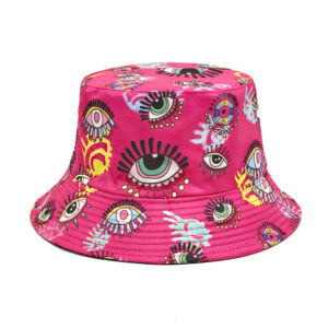 oly-78fd12bcbb7e2237923b780e54fe6c28 Wholesale Casual Eyes Pattern Bucket Hat Sun Protection for Beach Resort Resale