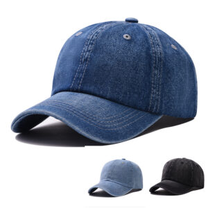 oly-790ac9a517e5b46259deca7be1ec468a Wholesale Vintage Denim Baseball Cap - Stylish Sun Protection Hat, Fashion Accessory for Couples, Boutique Gift