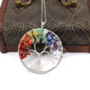 Wholesale Crystal Tree of Life Necklace Handmade Alloy Pendant Jewelry Accessory Gift