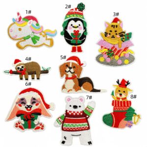 Christmas patch set (8 pieces)