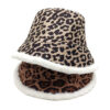 oly-793ebcde0242796f168e6f751463d762 Wholesale Trendy Leopard Print Fisherman Hat Winter Warm Rabbit Fur Lining Casual Fashion Accessory