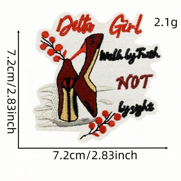 Wholesale Polyester Red Cartoon Sisterhood Embroidered Patch - Fashion Decorative Accessory for Bags and Clothes
