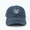 Wholesale Mom Heart Embroidered Distressed Baseball Cap Black Chic Fashion Accessory Gift