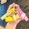 Wholesale Acrylic Milk Tea Cup Keychain with Oil and Beans - Cute Cartoon Design, Ideal for Birthday Gifts, Car Key Accessory and Bag Charm OLY Exclusive
