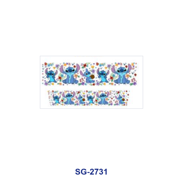 Wholesale 8pcs Princess Cartoon Horse Floral Print 3oz Cup Stickers Wrap OLY Exclusive
