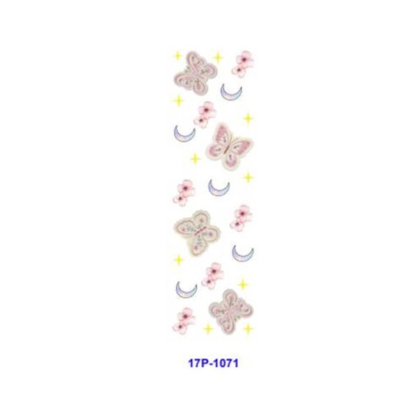 Wholesale 2/8/16pcs UV DTF Stickers Crescent Moon Floral Embroidered Butterfly Patterns Pen and Bookmark Stickers