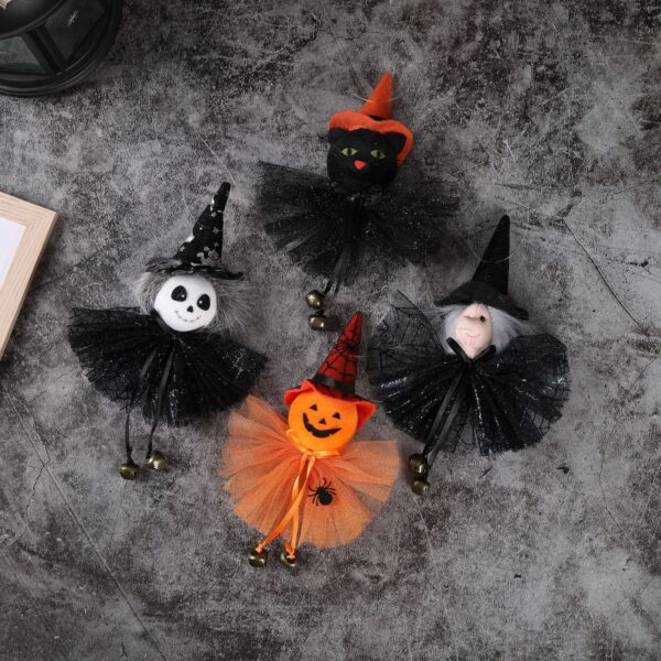 Wholesale Halloween Cloth Pendant Decor - Pumpkin Ghost Witch Black Cat Hanging Ornaments for Party Decoration, Gift, Boutique Resale