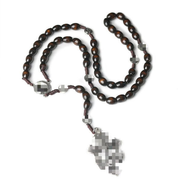 oly-7988eb432051eb8d36af8f3c5ac6bfb7 Wholesale Cross Rosary Wood Bead Necklace Pendant Fashion Jewelry Accessory for Gift Boutique Resale