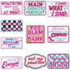 oly-7998196f4f7950320544e49ff6dfd352 Wholesale 20 Styles Pink Alphabet Gold Plaid Iron On Embroidered Patches for DIY Shoes Hats Craft Supply