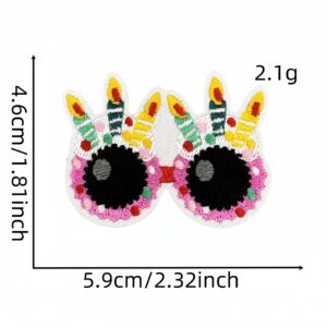 Summer glasses cloth sticker 1 #