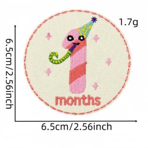Cartoon round cloth sticker 1#