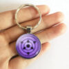 Wholesale Anime Keychain Metal Electroplated Rinnegan Eye Pendant Boutique Resale Gift
