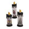 Wholesale Halloween Electronic Candle Lamp Set - Ghost Hand, Witch, Death Designs - Decorative Accent for Party, Gift or Boutique Resale