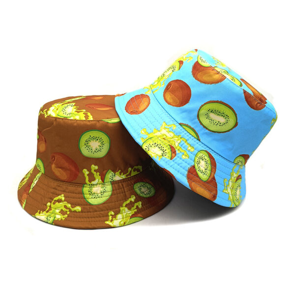 oly-79d0df32a28e7efdfcf0a5af56e5e0ee Wholesale Trendy Reversible Kiwi Print Fisherman Hat Sun Protection Unisex Casual Fashion Accessory