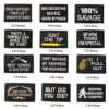Wholesale Alphabet Cartoon Embroidery Patches 40pcs Black English Fabric Stickers for Clothing Decorative Accessory
