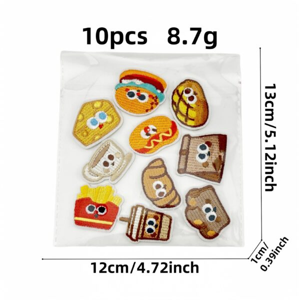 oly-7a08f259050b2deefb064841cd8f8c5f Wholesale Polyester Cartoon Food Embroidery Patches Stylish DIY Accessory for Clothing Decor
