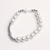 oly-7a234b80a8be6ea0ad504aef651c2da4 Wholesale Glass Pearl Stretch Bracelet Vintage Cross Design 10mm Zinc Alloy Jewelry Accessory for Women