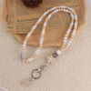 oly-7a2758081309ce161878962c7d9059aa Wholesale Floral Beaded Silicone Lanyard with Ball Chain for ID Card Trendy Everyday Jewelry Accessory