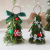 oly-7a2c7ee957595c760f7b588b6d1a48a0 Wholesale Cartoon Style Red White Snowflake Pe Christmas Tree Desktop Decoration Home Decor Gift