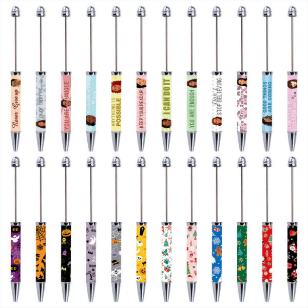 Wholesale DIY Beaded Pen with Cartoon Patterns Trendy Craft Supply for Resale OLY Exclusive
