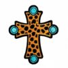 Wholesale Iron-On Embroidery Patches Western Cowboy Cross Design for Hats Clothing Bags Trendy Fashion Accessory Set of 9