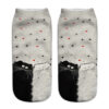 oly-7a552ec261fd955c997011c63f682085 Wholesale Trendy 3D Digital Print Cat Socks Unisex Polyester Cotton Casual for Resale
