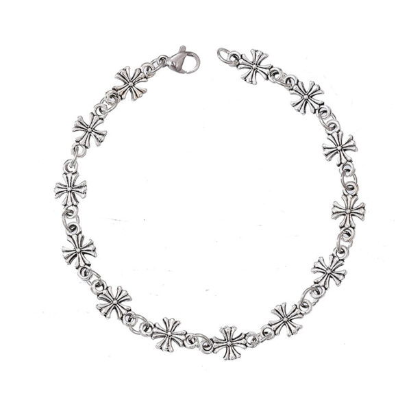 oly-7a56c04091906de2073e98ef5d9868c3 Wholesale Alloy Cross Bracelet Unisex Fashion Jewelry Gift for Couples Travel Souvenir