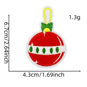 Christmas cloth stickers 24#