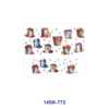 oly-7a65502a3949b3915e3ed00bb74a8fa5 Wholesale 2/4/8pcs Vintage Berry Floral Print Mini Cup Keychain Sticker OLY Exclusive