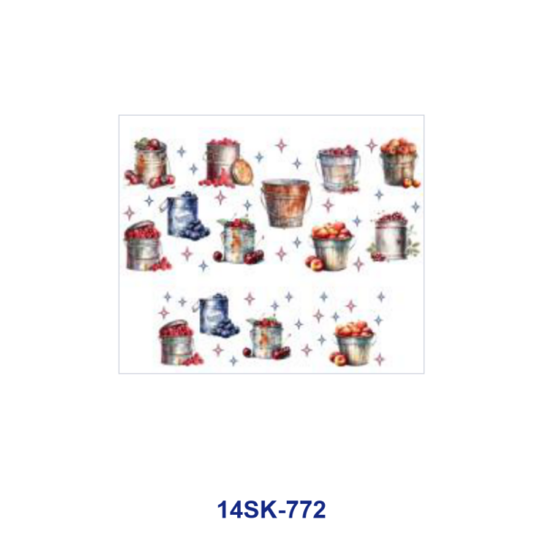 oly-7a65502a3949b3915e3ed00bb74a8fa5 Wholesale 2/4/8pcs Vintage Berry Floral Print Mini Cup Keychain Sticker OLY Exclusive