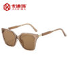 Wholesale Chic Square Retro Sunglasses UV400 Black Frame Gray Lens Fashion Accessory for Women Men